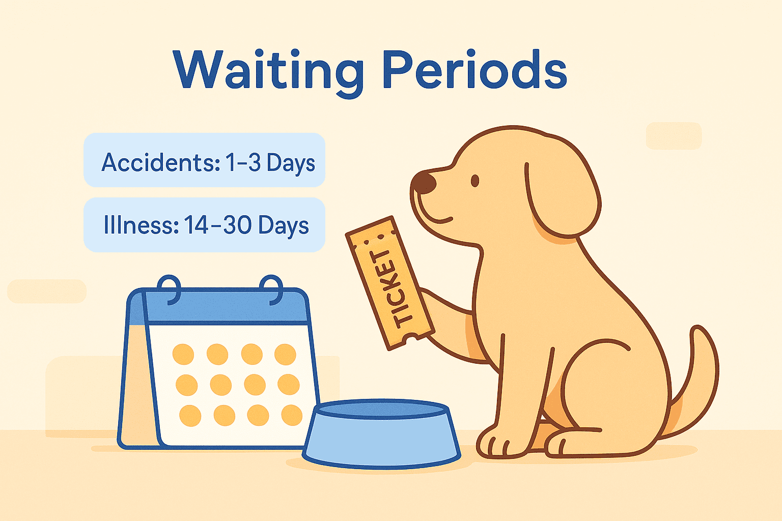 Pet standing near invisible glass walls representing pet insurance exclusions like pre-existing and hereditary conditions.