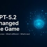 Featured image showing an abstract AI brain with glowing neural connections and the text “GPT-5.2 Changed the Game”, representing OpenAI’s latest GPT-5.2 update and its impact on the future of AI.